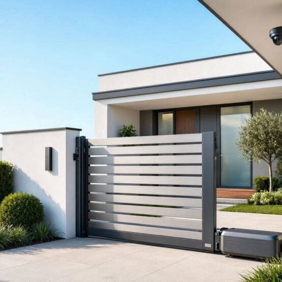 A_premium_modern_residential_entrance_with_elegant_automatic